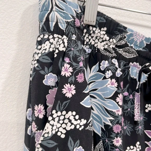 LOFT Floral Wide Leg Ankle Pull- On Pants, Size M, NWOT - Picture 5 of 15